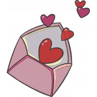 Love Letter Embroidery Design