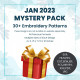 Mystery Pack | Jan 2023 Update | 30+ Embroidery Patterns