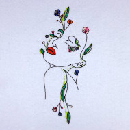 Floral Girl Face