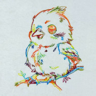 Chick Line Art