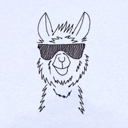 Llama With Glasses
