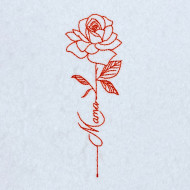 Mama Rose Line Art