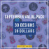 Sep Value Pack - 30 Exclusive Designs