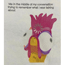 Crazy Chicken Funny Saying 