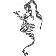 Mermaid Line Art