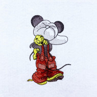 Baby Pluto With Mouse 