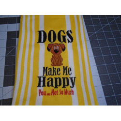 Dogs Make Me Happy Quote