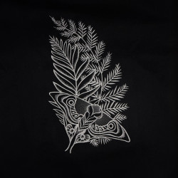 Moth Floral Leaf Art 