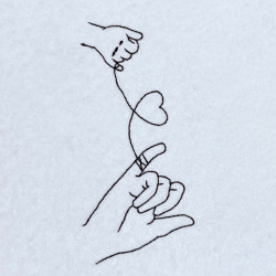 Heart Shaped Hands Line Art