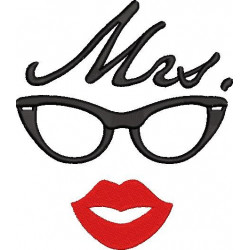 Mrs Embroidery Design