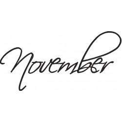 November Embroidery Design 