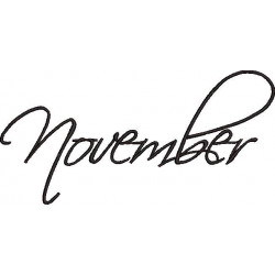 November Embroidery Design 