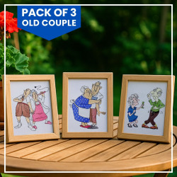 Pack of 3 Old Couple Embroidery Designs
