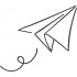 Paper Plane Art Embroidery Design