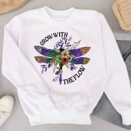 Grow With The Flow Dragonfly Quote 