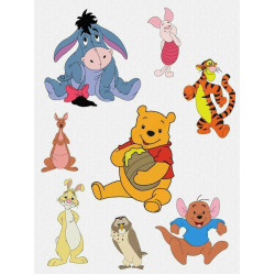 Pooh Lovers Pack of 8 Designs 