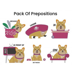 Pack Of Preposition With Dog