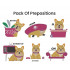 Pack Of Preposition With Dog