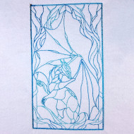 Queen Dragon Stained Glass