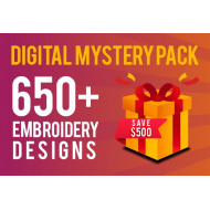 Digital Mystery Pack | 650+ Embroidery Patterns | 1.3 GB File Size