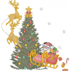 Santa Delivering Gifts