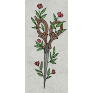 Scissors Floral Art