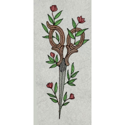 Scissors Floral Art