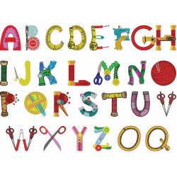 Sewing Alphabets A to Z