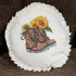 Dirty Combat Boot With Sunflowers