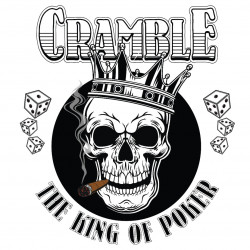 Skull Cramble The King Of Poker Vector Only