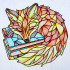 Stained Glass Fox