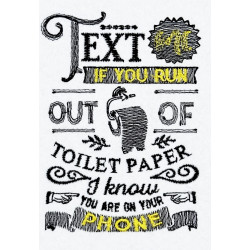 Text Me Funny Bathroom Quote
