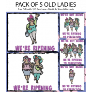 Pack Of Old Ladies - 5 Designs 