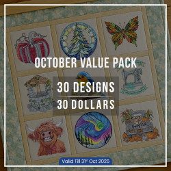 Oct Value Pack - 30 Exclusive Designs