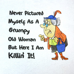 Funny Grumpy Old Woman 