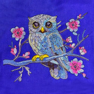 Colorful Floral Owl 