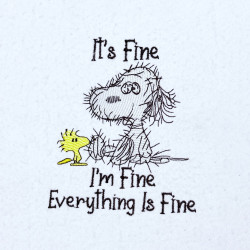 Everything Is Fine Nosey Dog Quote 