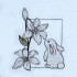 Lillies With Bunny Frame 