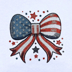 Coquette Bow American Flag