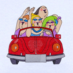Girl Best Friends In Car