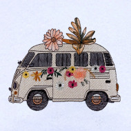 Floral Hippie Van