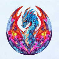 Stained Glass Dragon