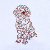 Cockapoo Line Art