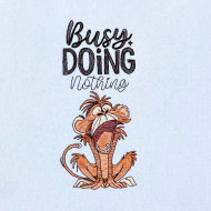 Busy Doing Funny Monkey Saying