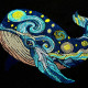 Starry Night Blue Whale