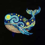 Starry Night Blue Whale