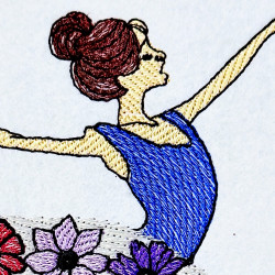 Floral Dancing Ballerina