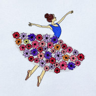 Floral Dancing Ballerina