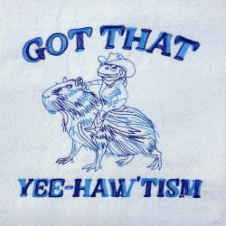 Yee-Haw'tism Frog On Capybara