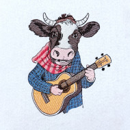 Moo-sician Cow